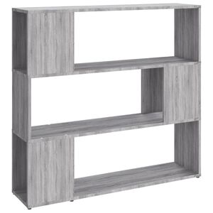 vidaXL Biblioth&egrave;que/S&eacute;parateur de pi&egrave;ce Sonoma gris 100x24x94 cm