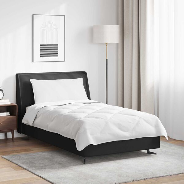 vidaXL Couette avec oreiller 2 pcs Blanc Microfibre