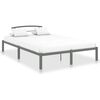 vidaXL Cadre de lit sans matelas gris m&eacute;tal 120x200 cm