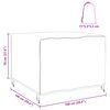 vidaXL Housse pour mobilier d'extérieur Noir 100 x 100 x 70 cm 600D