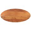 vidaXL Dessus de table 100x50x2,5 cm ovale bois massif d'acacia