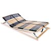 vidaXL Sommier &agrave; lattes sans matelas avec 42 lattes 7 zones 120x200 cm