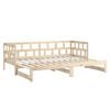 vidaXL Lit coulissant sans matelas bois de pin massif 2x(90x200) cm