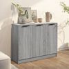 vidaXL Buffet Sonoma gris 90,5x30x70 cm Bois d'ing&eacute;nierie
