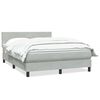 vidaXL Sommier à lattes de lit et matelas gris clair 140x210cm velours