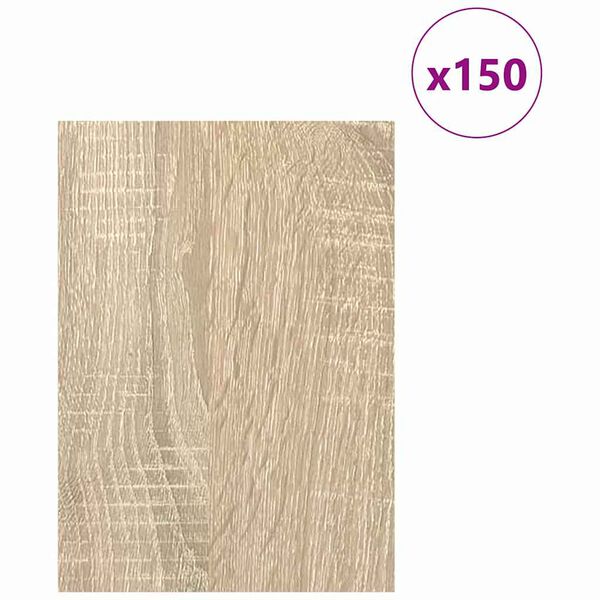 vidaXL Panneaux d&eacute;coratifs 150 pcs Ch&ecirc;ne Sonoma 15 x 21 x 0,27 cm