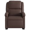vidaXL Fauteuil inclinable de massage électrique marron similicuir