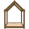 vidaXL Lit pour chien Marron miel 101x70x90 cm Bois de pin solide