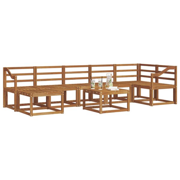 vidaXL Ensemble de canap&eacute;s d'ext&eacute;rieur 8 pcs Naturel