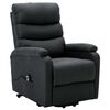vidaXL Fauteuil Gris fonc&eacute; Tissu