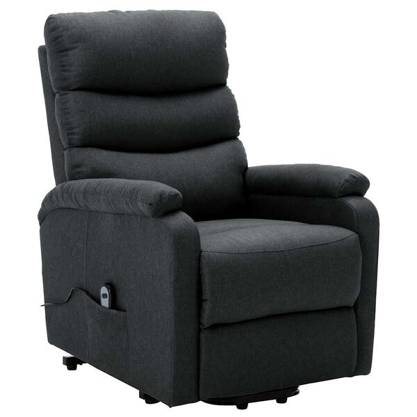 vidaXL Fauteuil Gris fonc&eacute; Tissu