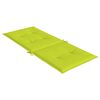 vidaXL Coussins de chaise de jardin &agrave; dossier haut lot de 4 vert vif