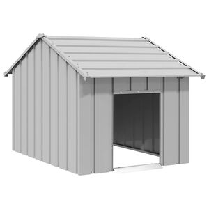 vidaXL Niche pour chien avec toit noir 83x130x85 cm acier galvanisé