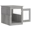 vidaXL Meuble de cage pour chiens sonoma gris 55x75x65 cm