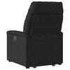 vidaXL Fauteuil inclinable de massage noir tissu microfibre