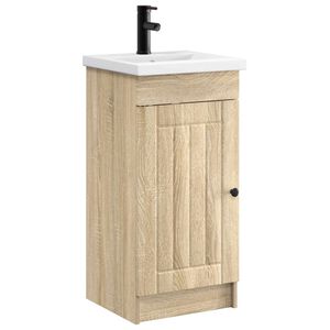 vidaXL Meuble de salle de bain avec &eacute;vier Ch&ecirc;ne Sonoma