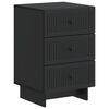 vidaXL Cabinet de chevet Noir 43 x 41 x 66,5 cm Bois d'ing&eacute;nierie
