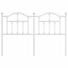 vidaXL Tête de lit métal blanc 135 cm