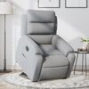 vidaXL Fauteuil inclinable &eacute;lectrique gris clair tissu