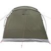 vidaXL Tente de camping tunnel 4 personnes vert olive imperm&eacute;able