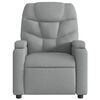vidaXL Fauteuil inclinable de massage gris clair tissu