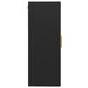 vidaXL Armoire murale suspendue Noir 69,5x34x90 cm