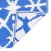 vidaXL Tapis d'ext&eacute;rieur ARAKIL bleu et blanc 80x150 cm PP