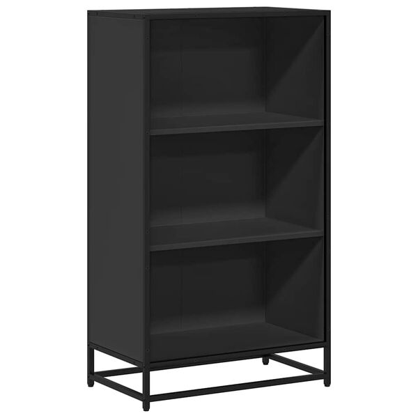 vidaXL Biblioth&egrave;que noir 60x35x107,5 cm bois d'ing&eacute;nierie