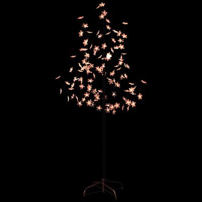 vidaXL Arbre à LED fleur de cerisier 84 LED Blanc chaud 120 cm