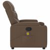 vidaXL Fauteuil de massage inclinable Marron Tissu