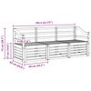 vidaXL Ensembles de canap&eacute;s 3 pcs Naturel Bois d'Acacia Massif