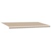 vidaXL Auvent Rétractable Beige 600 × 300 cm Polyester et métal