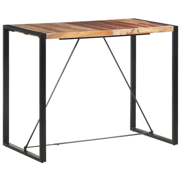 vidaXL Table de bar 140x70x110 cm Bois solide