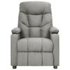 vidaXL Fauteuil électrique de massage Gris clair Tissu