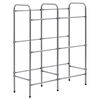 vidaXL &Eacute;tag&egrave;re de rangement pour 6 caisses Argent&eacute; 96x33x116 cm Acier