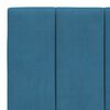 vidaXL Lit avec matelas Hanko bleu 100x200 cm velours