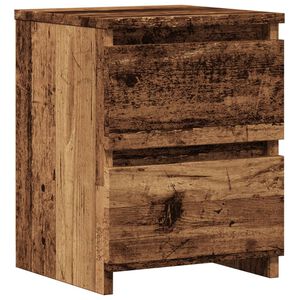 vidaXL Table de chevet vieux bois 30x30x40 cm bois d'ing&eacute;nierie