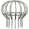 vidaXL Garde-feuilles de Goutti&egrave;re 8 pc Argent 110 mm Acier inoxydable