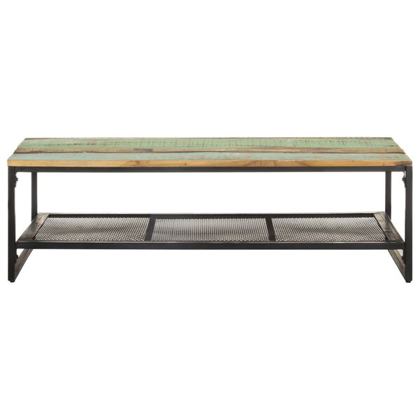 vidaXL Table basse 110x60x35 cm Bois de r&eacute;cup&eacute;ration massif