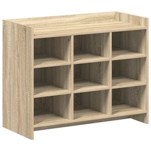 vidaXL Cabinet &agrave; chaussures Ch&ecirc;ne Sonoma 85 x 39,5 x 70 cm