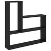 vidaXL &Eacute;tag&egrave;re Murale Ch&ecirc;ne noir 60 x 11 x 60 cm Bois d'ing&eacute;nierie