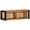 vidaXL Meuble TV 80x30x25 cm bois massif de manguier brut
