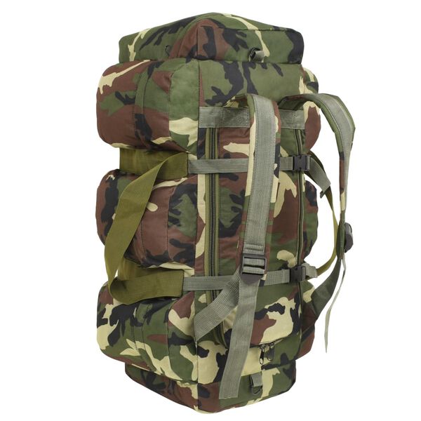 vidaXL Sac de sport en style militaire 3-en-1 45 L Camouflage