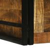 vidaXL Boîte de Rangement 80 x 50 x 50 cm Bois de mangue brut et métal