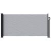 vidaXL Store lat&eacute;ral r&eacute;tractable Gris 500 x 100 cm Polyester