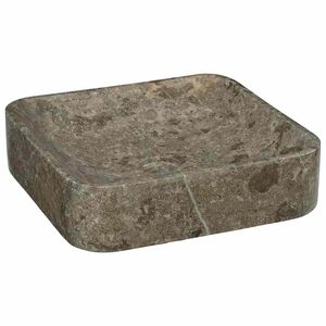 vidaXL Lavabo Gris 40x40x10 cm Marbre