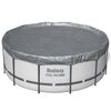 Bestway Couverture de piscine &Oslash;4,88 m Rond Polyester Gris