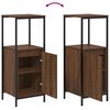 vidaXL Ensemble de mobilier de salle de bain 3 pcs Ch&ecirc;ne brun