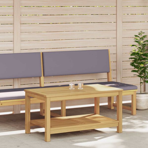 vidaXL Table d'appoint Huile Naturelle 90 x 50 x 45 cm