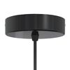 vidaXL Lampe suspendue r&eacute;glable hauteur E27 noir brillant &Oslash; 31cm m&eacute;tal
